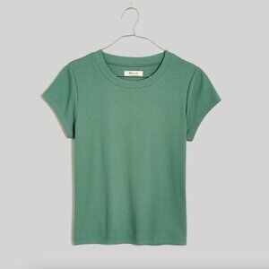 Madewell Supima Rib Tee in Simply Sage